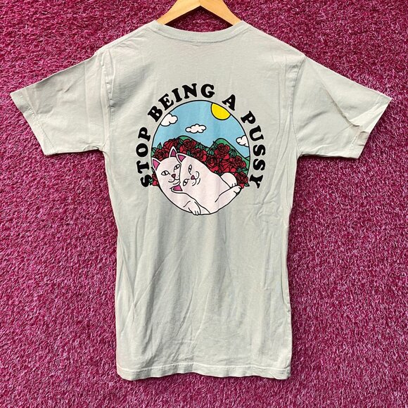 RIPNDIP Lord Nermal  Stop Being A kitty T-Shirt Small - Picture 1 of 4